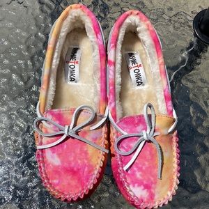 Minnetonka tye-dye moccasins